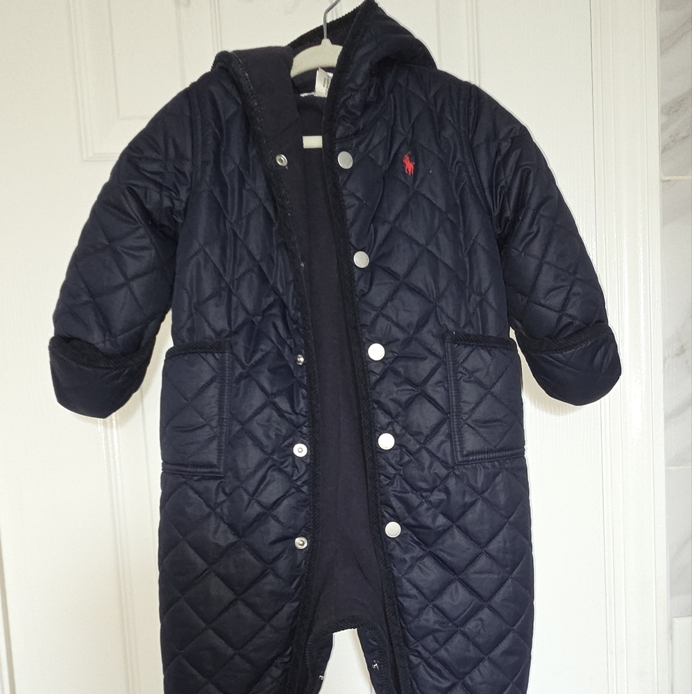 Polo by Ralph Lauren Blue and Red Puffer Jacket